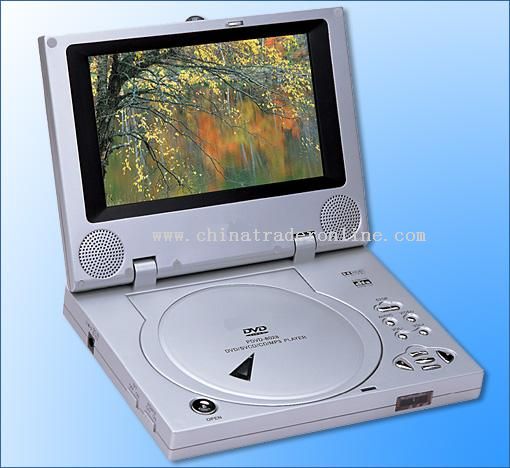 7 in 1, DVD, TV, Game, USB, MPEG4, Card reader, FM Transmitter Portable DVD player from China